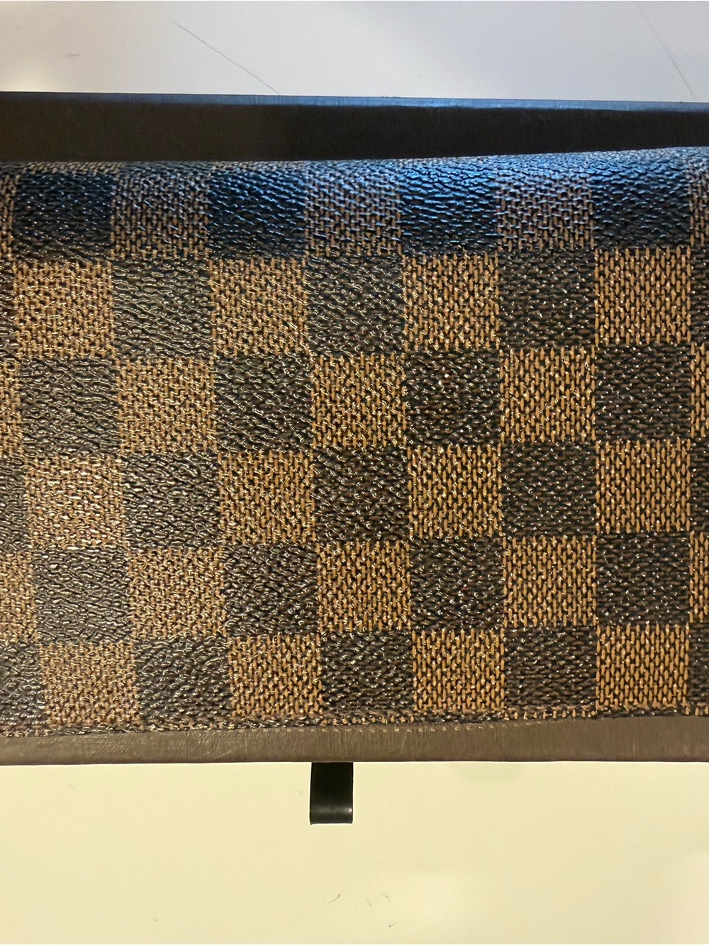 Louis Vuitton Damier Zip-Around Wallet in Dark and Light Brown - Picture 3 of 5